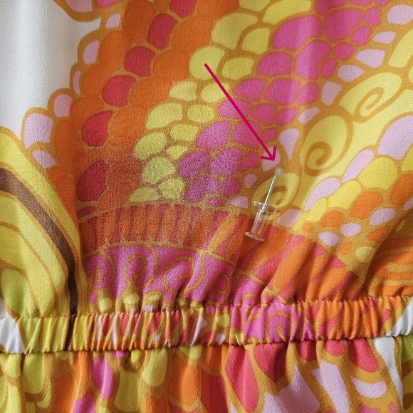 EUC *Banana Republic Trina Turk Collection* Silk Strapless Cocktail Maxi Dress 8 - Picture 7 of 11